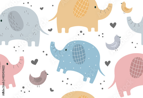 Children Seamless Pattern