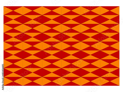 Grafika wektorowa powstała w wyniku przekształceń i łączenia trójkątów.