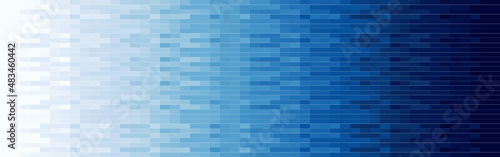 Fényképezés Abstract blue gradient mosaic banner background