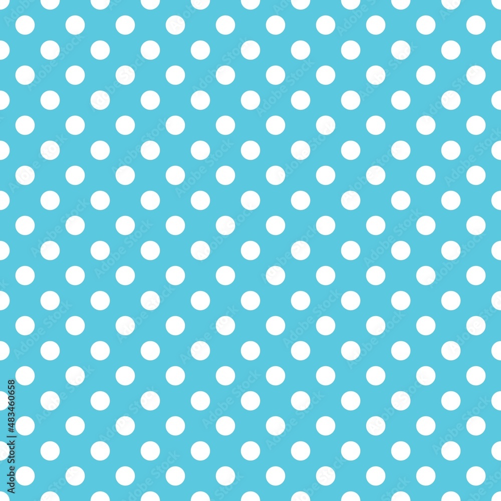 Blue and white retro Polka Dot seamless pattern. Vector background. Blue and white retro Polka Dot seamless pattern. Vector background.