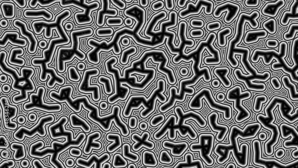 Abstract digital animation with fashion points Abstract digital animation with fashion points