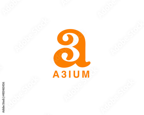 Letter A3 ok A and three logo template ,fully vector and customized logo design