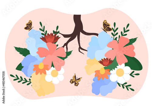 Flower lung concept