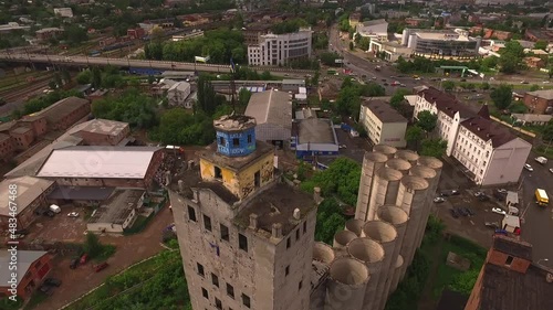 Post-Soviet architecture. Abandoned buildings in Ukraine