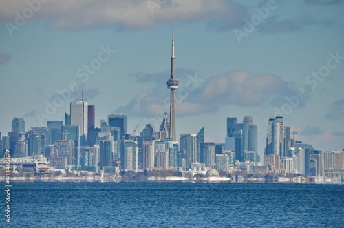 Winter Skyline of Toronto, Ontario, Canada. January 2022