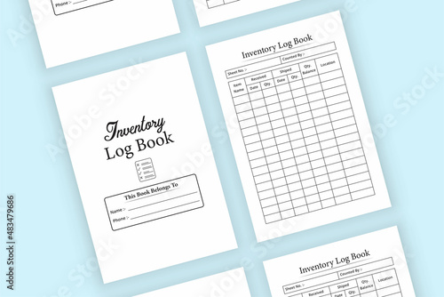 KDP interior inventory Log Book. Daily purchase and sell checklist. Inventory journal KDP interior. Product inventory checklist template. KDP interior inventory journal notebook.
