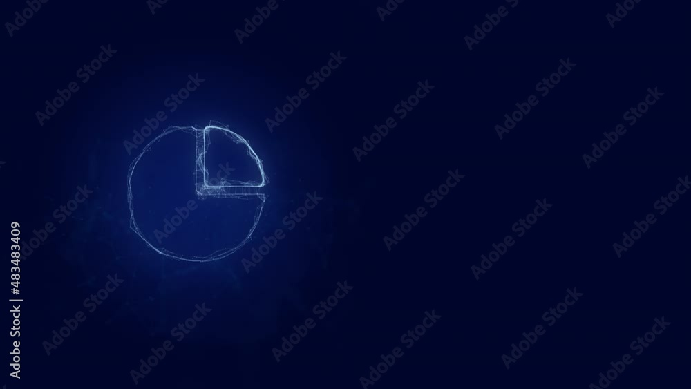 Circle diagram icon with plexus effect. Connected lines with dots. Lines plexus Circle diagram icon with plexus effect. Connected lines with dots. Lines plexus