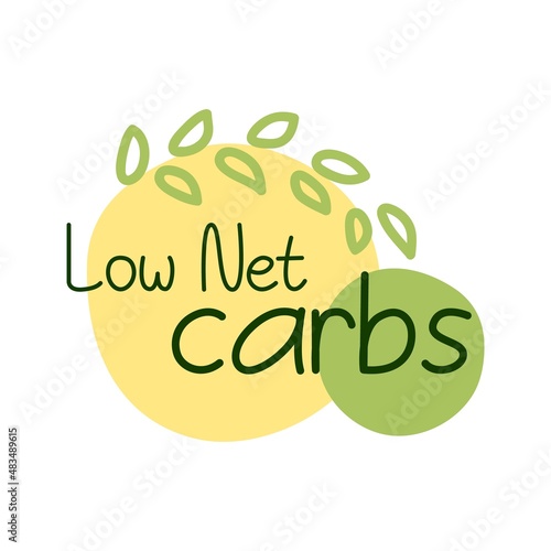Low net carbs label for product quality package