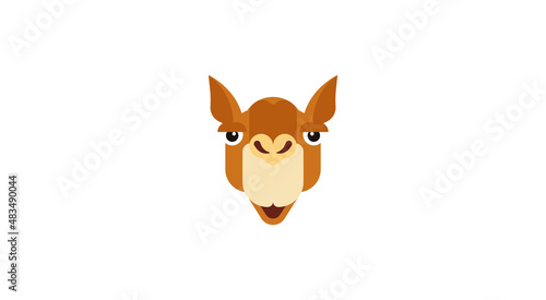 Camel face vector isolated icon. Emoji illustration. Camel vector emoticon