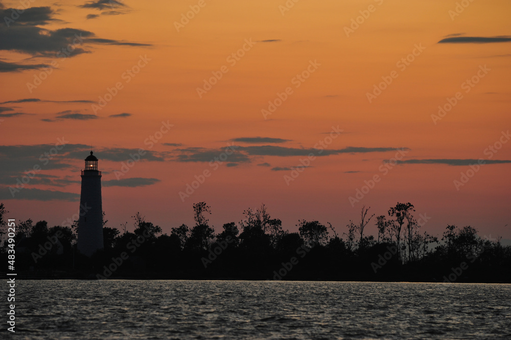 Ontario Sunset Southampton lighthouse
