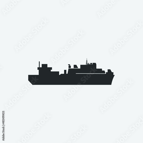 Ship vector icon illustration sign