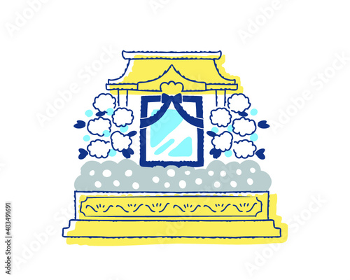 葬儀の祭壇
