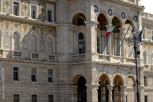 Government building in the downtown - the Piazza dell’ Unita d’ Italia - Trieste, Italy photo