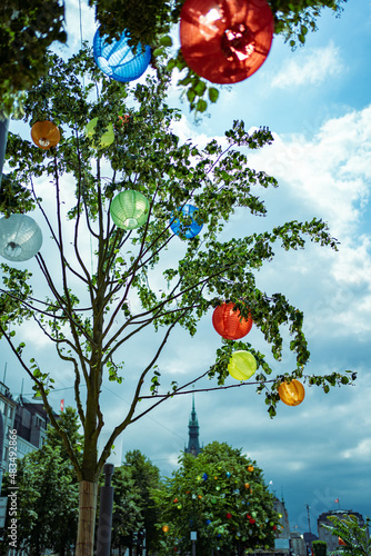 Lantern decoration, Hamburg down town