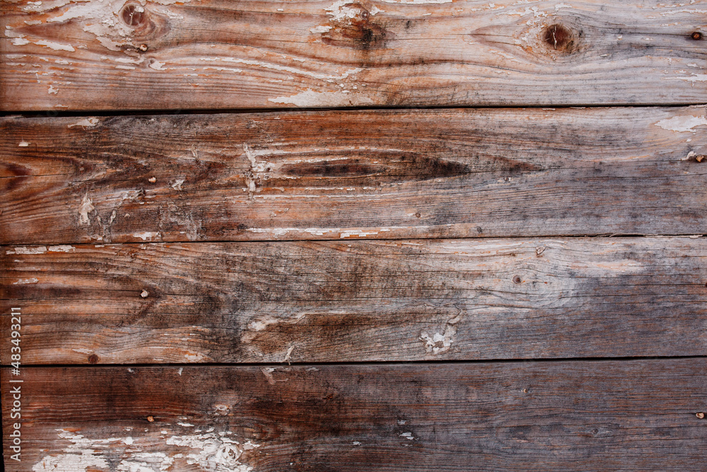 Naklejka premium Texture and background of old boards.