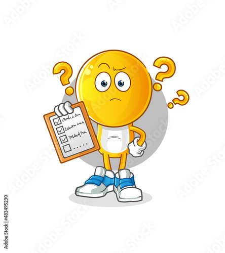 emoticon head cartoon schedule list vector. cartoon character