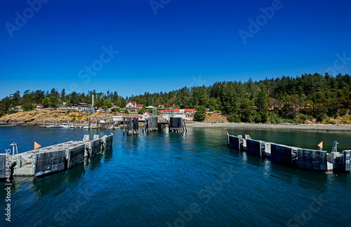 Approaching Eastsound ferry dock, Orcas Island, Washington