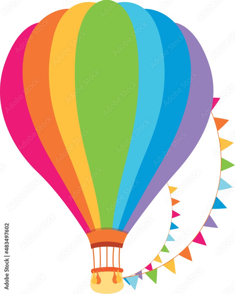 Naklejka premium Hot Air Baloon