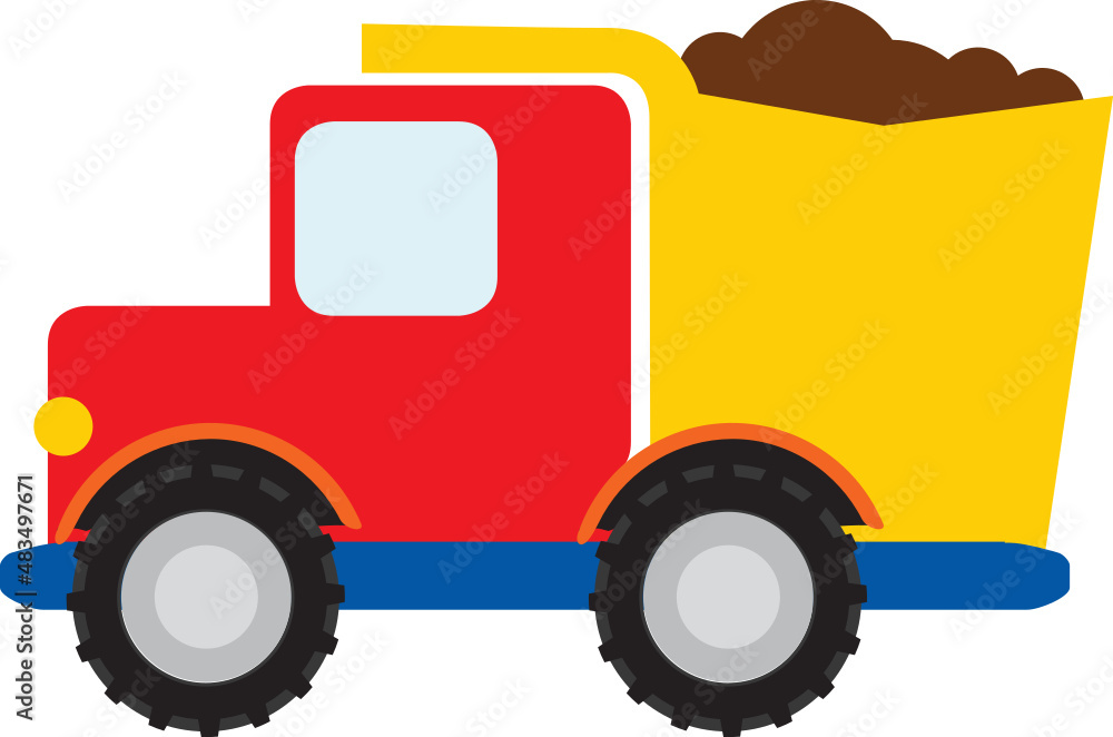 Construction Vehicle, Dump Truck Construction Vehicle, Dump Truck