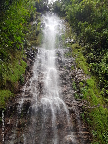 Waterfall in the rainforest of Costa Rica