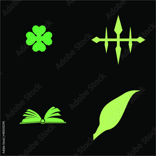 Yuno character icon vector in popular Japanese anime black clover anine