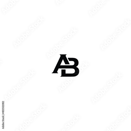 ab ba Letter Initial Logo Design Template Vector Illustration