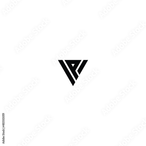 Free Download Letter VP P V triangle logo design vector - GFXLoad