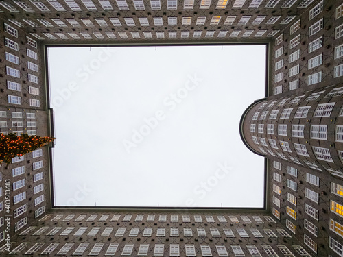 Famous Sprinkenhof Brick building in Hamburg - travel photography photo