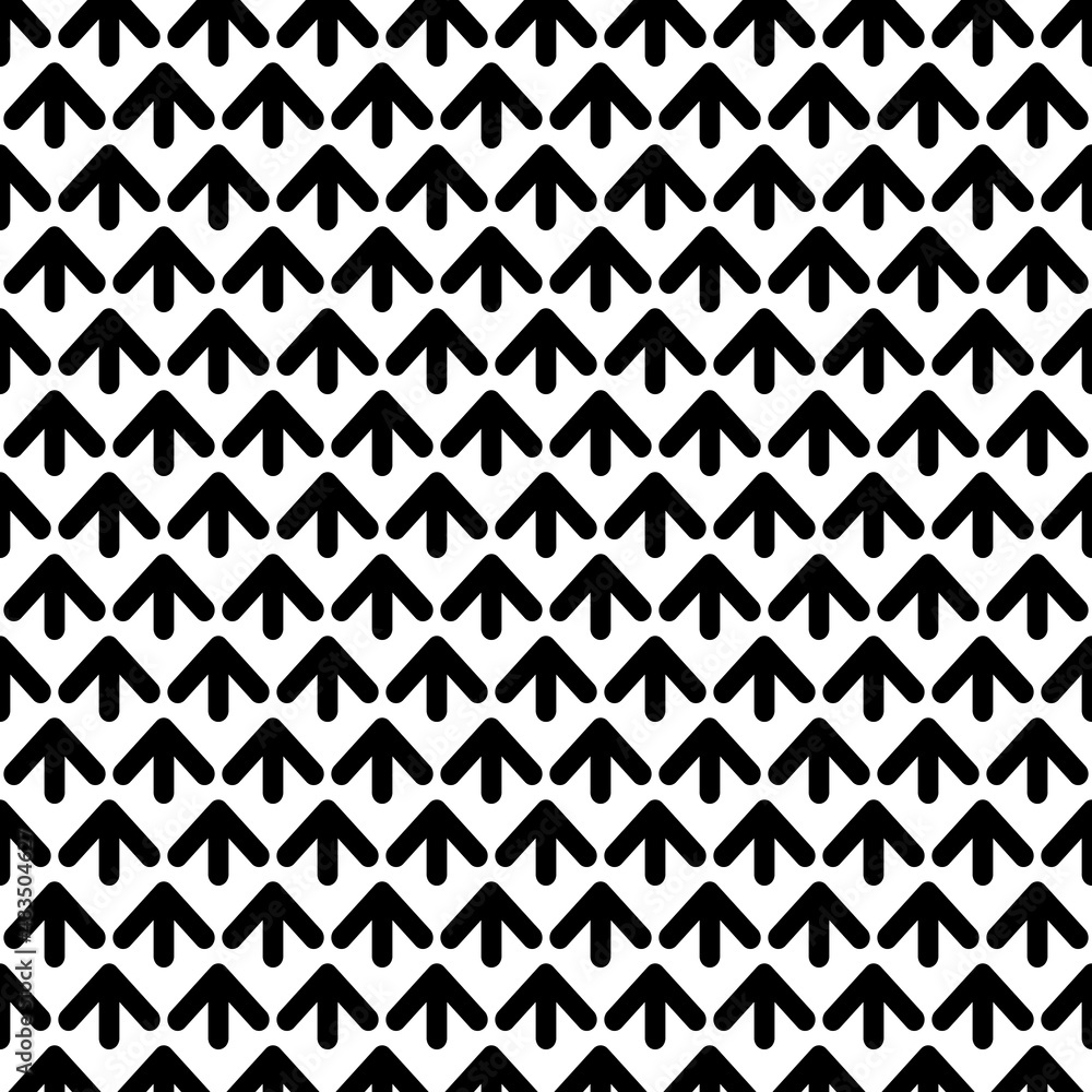 Black and white arrows seamless pattern. Abstract geometric monochrome background Black and white arrows seamless pattern. Abstract geometric monochrome background
