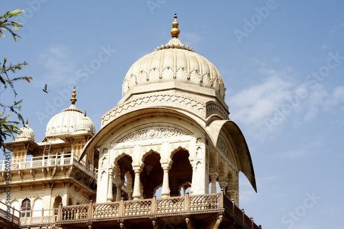 Watch tower at Albert Hall, Jaipur. Albert Hall is located in the Ram Niwas Garden in Jaipur. It houses the Central Museum.