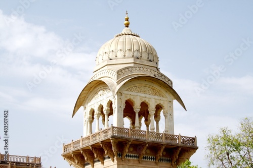 Watch tower at Albert Hall, Jaipur. Albert Hall is located in the Ram Niwas Garden in Jaipur. It houses the Central Museum.