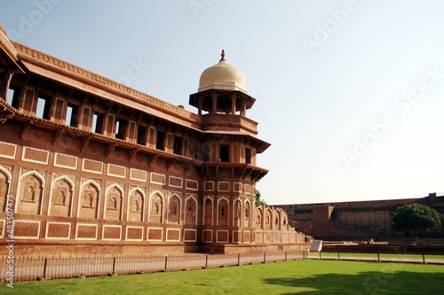 Jahangiri Mahal at Agra Fort. Jahangiri Mahal is a prominent palace at Agra Fort. It was built by Mughal emperor Akbar sometime during 1565-73.