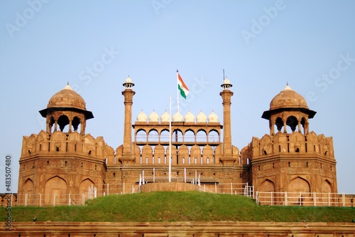 Red Fort in Delhi. Red Fort was built by the Mughal emperor Shah Jahan during 1639-48.