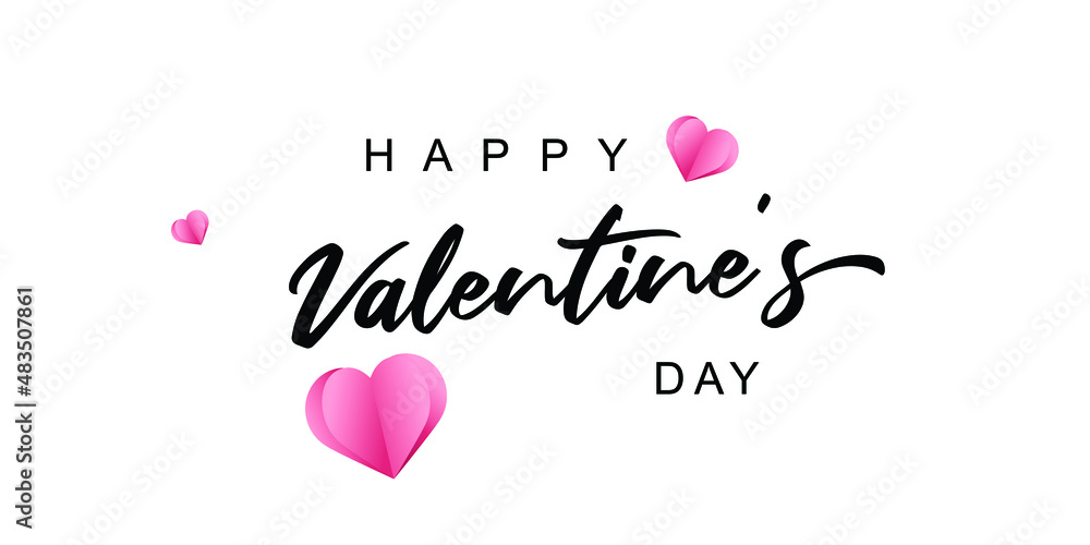 Happy Valentine's Day. a vector illustration of the sweet pink element decorated with text. a template to celebrate a special moment. a graphic for banners. Happy Valentine's Day. a vector illustration of the sweet pink element decorated with text. a template to celebrate a special moment. a graphic for banners.