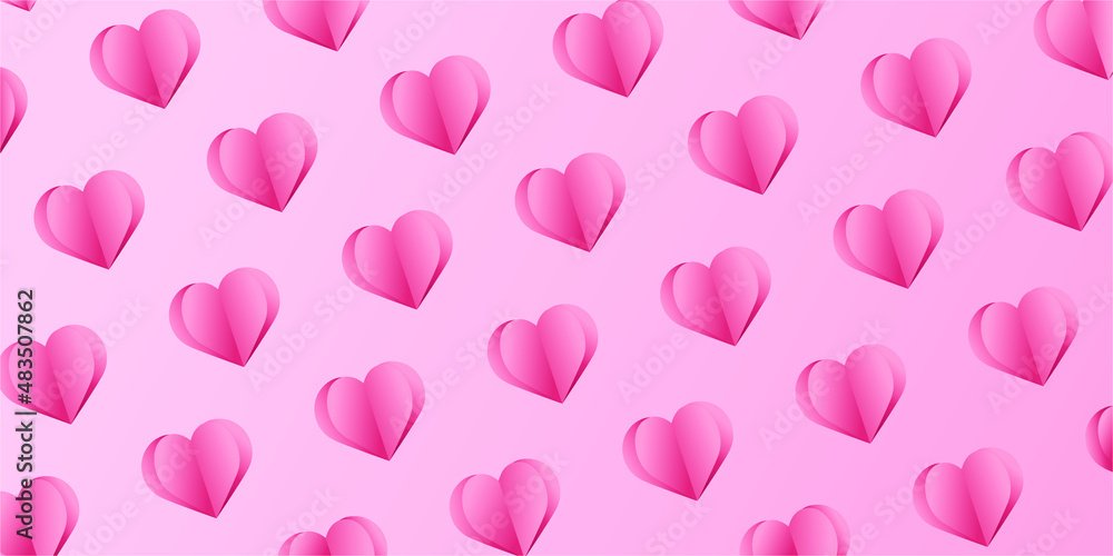sweet pink patterns for valentines day decoration. cute and sweet element for a background for posters, banners, greeting cards, etc.
