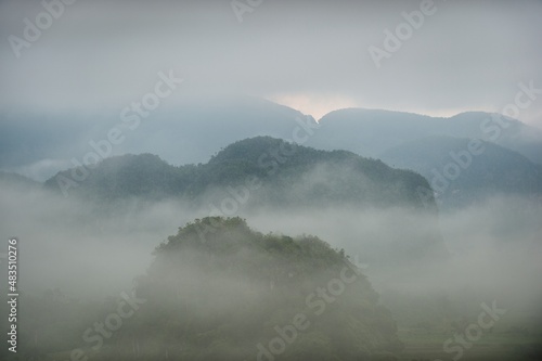 Canvas Print Aerial View across the Vinales Valley in Cuba