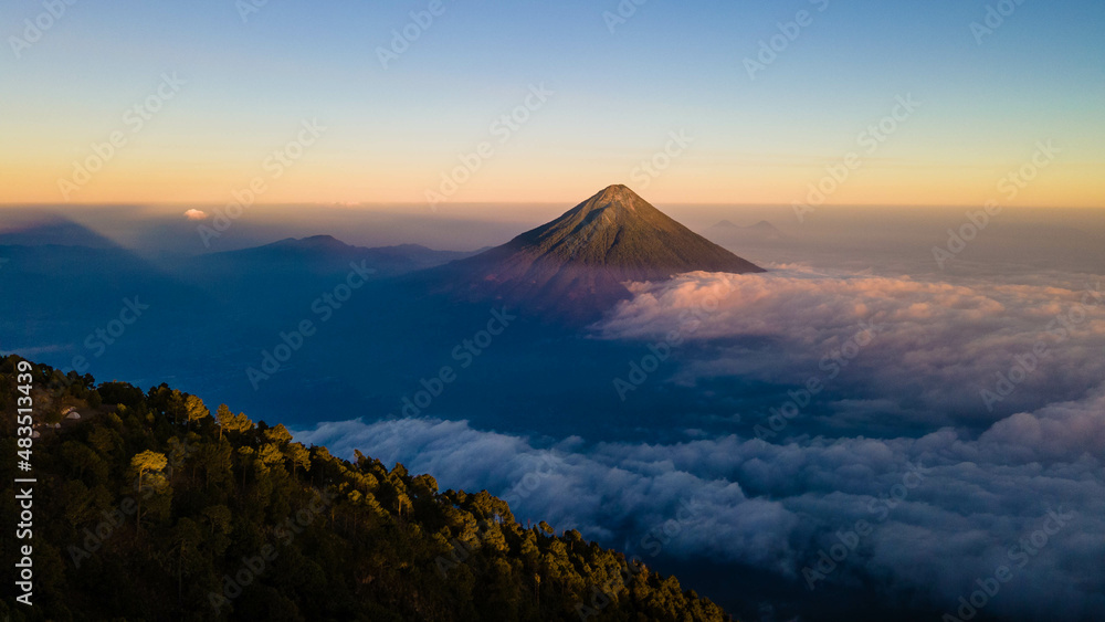 Agua Volcano (Volcán de Agua), Guatemala.