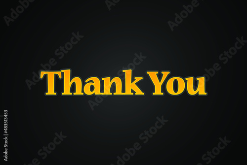 Illustration vector graphic of thank you fit for thank you member