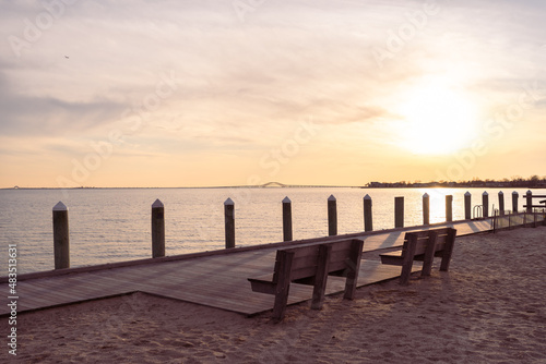 Pier at sunset