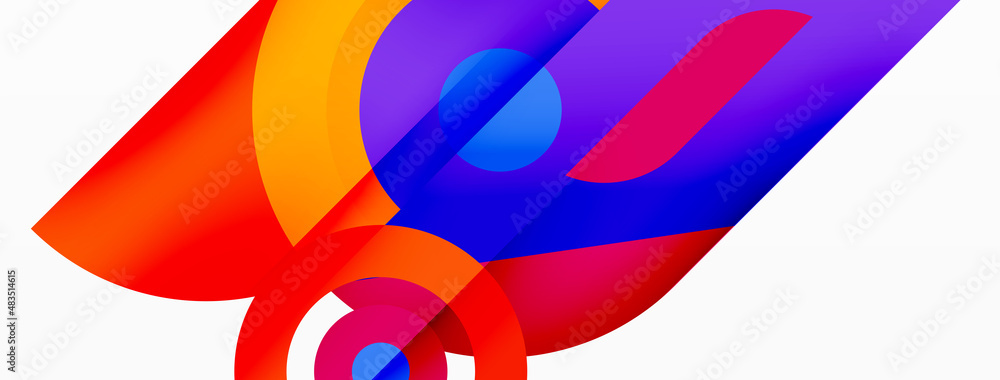 Rings and circles geometric abstract background for wallpaper, banner, backdrop Rings and circles geometric abstract background for wallpaper, banner, backdrop