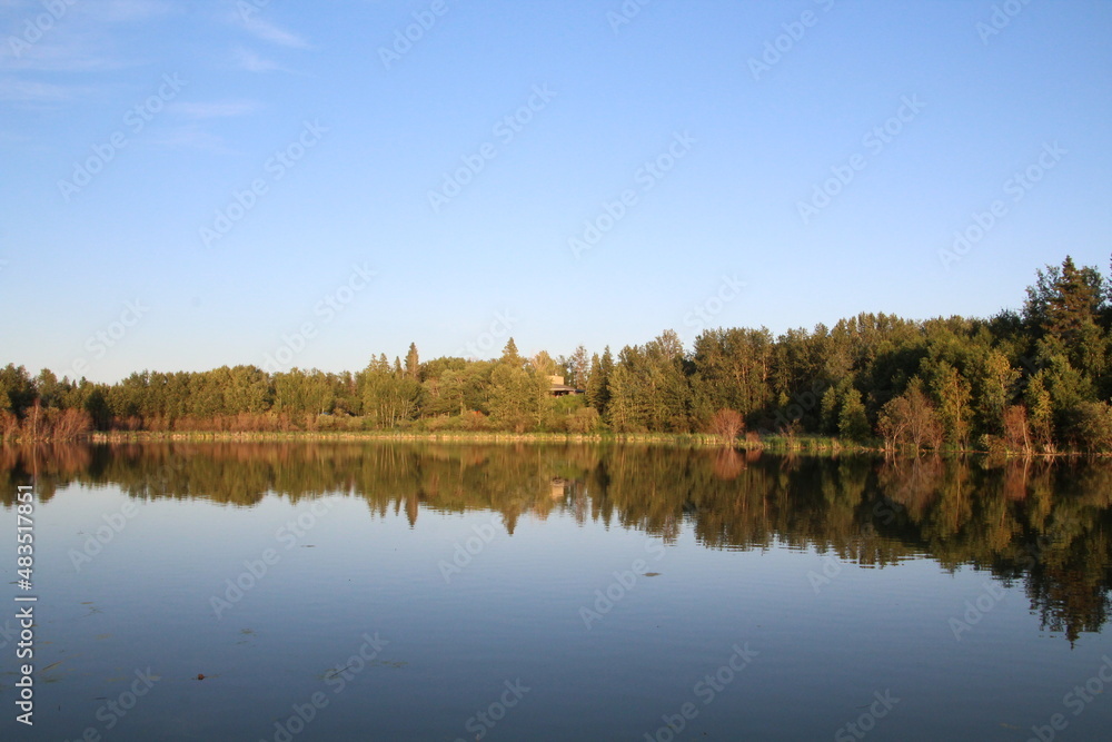 reflection in water, Elk Island National Park, Alberta