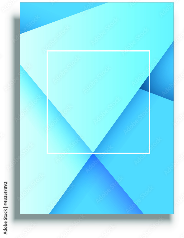 Presentation cover template, geometric vector shapes, business presentation cover background Presentation cover template, geometric vector shapes, business presentation cover background