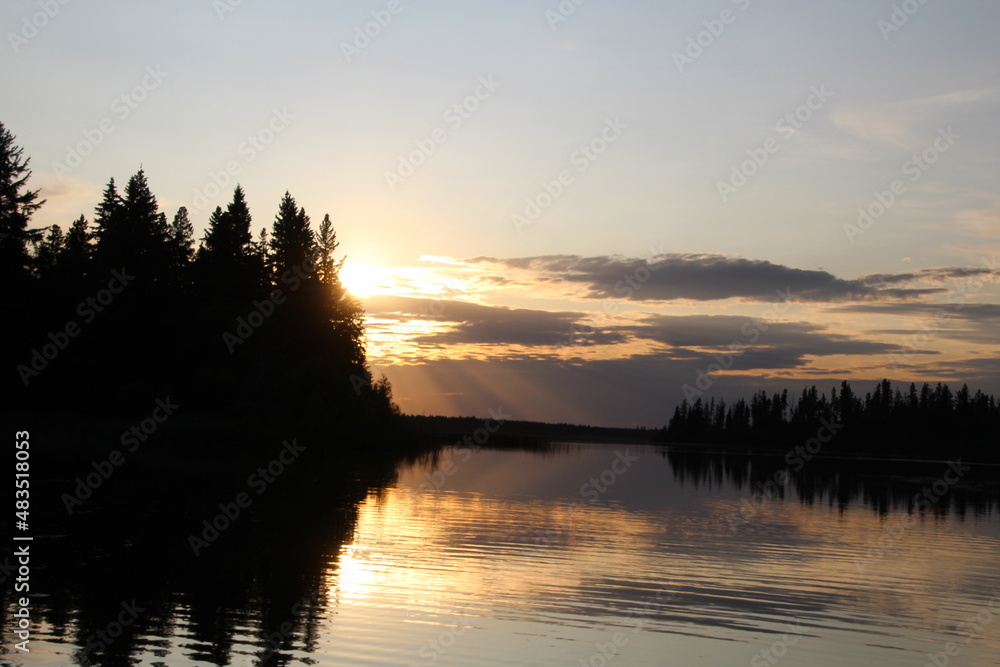 sunset on the lake, Elk Island National Park, Alberta sunset on the lake, Elk Island National Park, Alberta