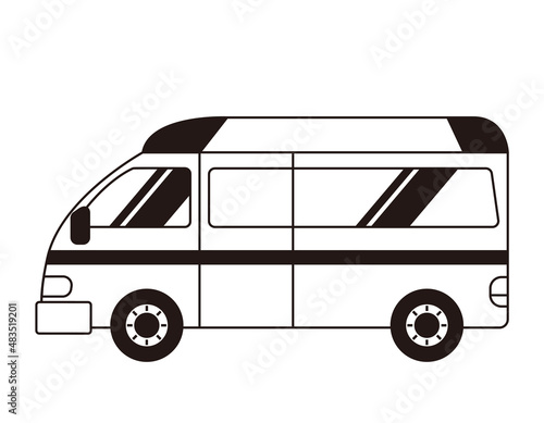 救急車　ベクターイラスト