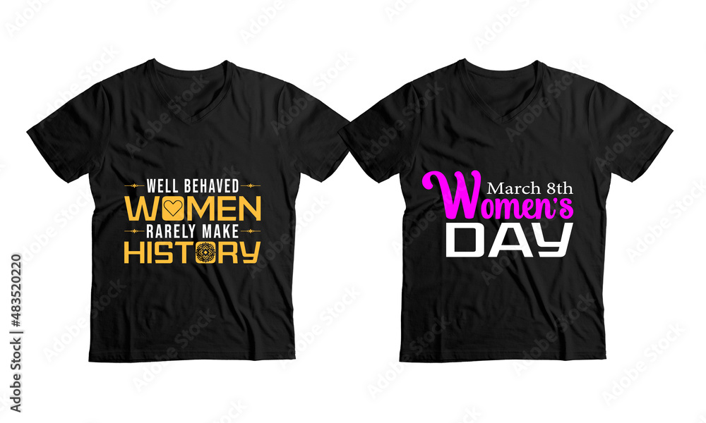 women's day quotes t-shirt design women's day quotes t-shirt design