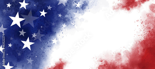 USA background with copy space vector illustration