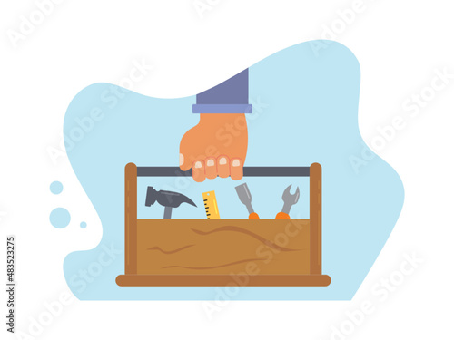Builder vector illustration