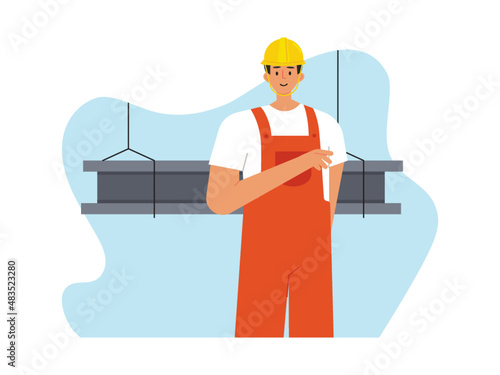 Builder vector illustration