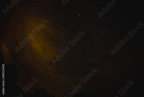 A long exposure photo of the stars over Orwell, Ohio