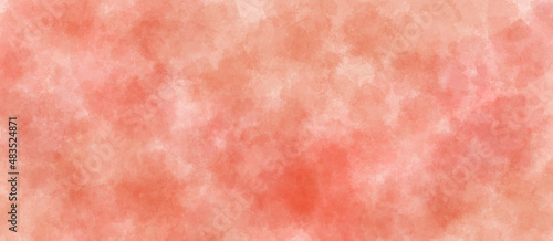 Red with gray and white realistic watercolor texture on paper background.